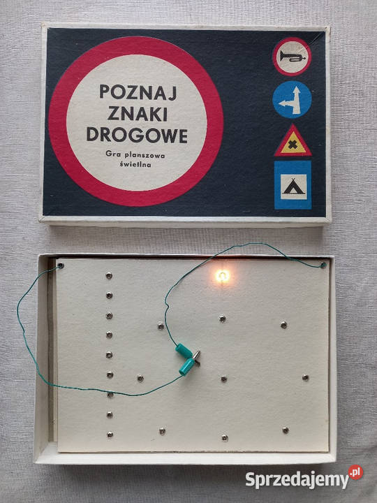 Gra planszowa świetlna Poznaj Znaki Drogowe z Tomaszów Lubelski
