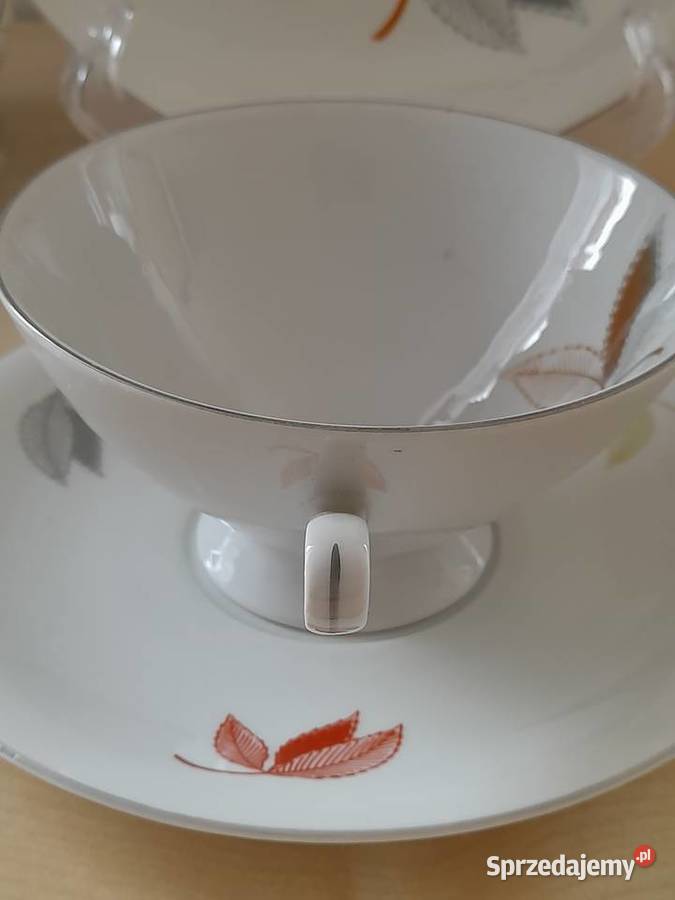 Porcelanowe trio śniadaniowe Weisswasser Bogatynia