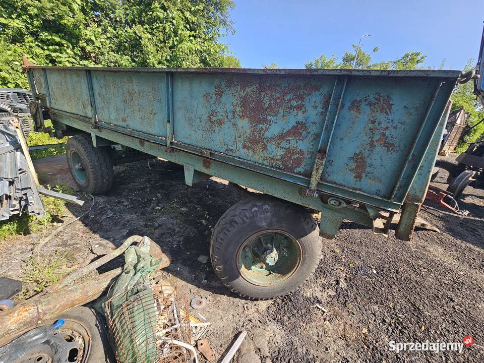 Przyczepa dwuosiowa ciągnikowa rolnicza nieuszkodzony Drzewica