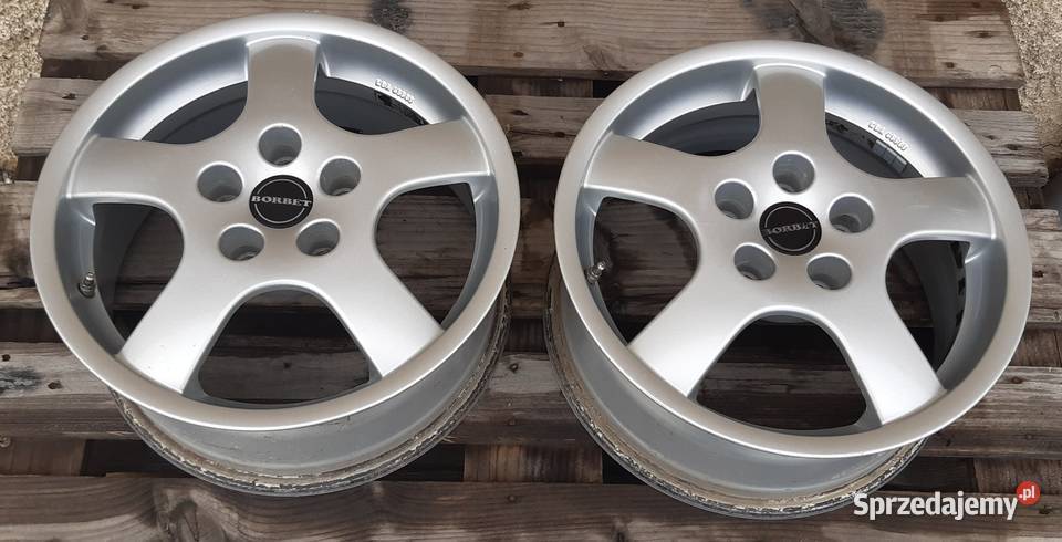 4 FELGI ALUMINIOWE BORBET 7JX16H2 5X120 ET40 VW osobowe Mielęcin