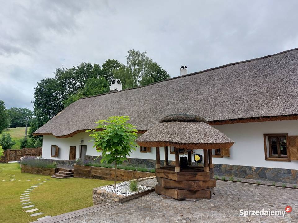 Domki Altany całoroczne kryte trzciną strzechą śląskie Podlesie