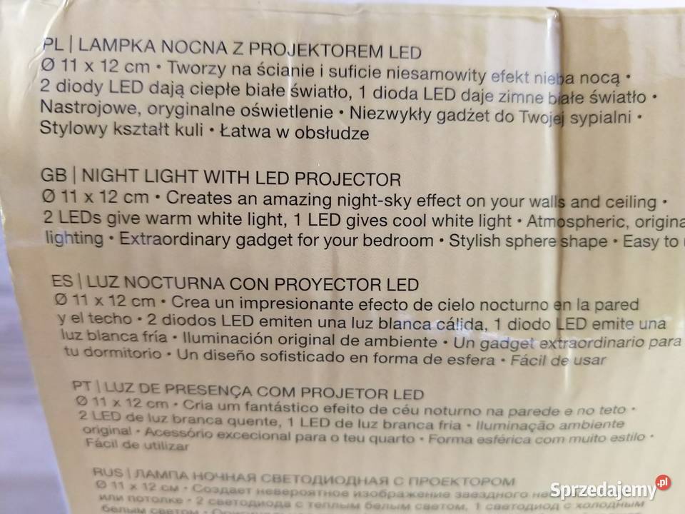 NAJTANIEJ Lampka Nocna z Projektorem Projektor Zabrze