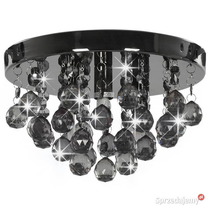 vidaXL Lampa sufitowa z przydymionymi koralikami Oświetlenie Warszawa sprzedam