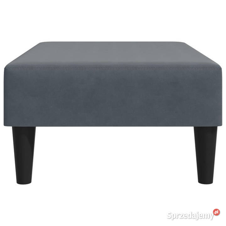 Podnóżek ciemnoszary 77x55x31 aksamit WM379558 Warszawa