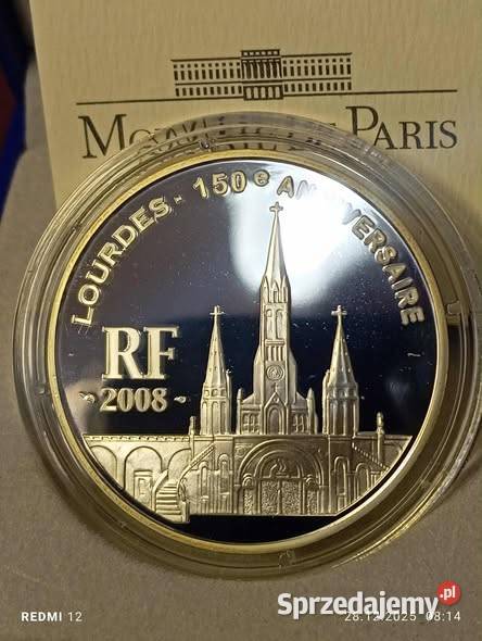 15 000 Francja Lourdes 150e Anniversaire 15 Euro sprzedam