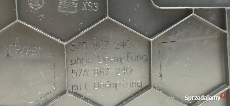 SKODA KAROQ OSŁONA SŁUPKA PRAWA 57A867240