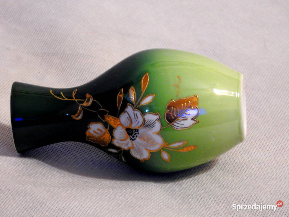 Piękny porcelanowy wazon niemiecki sygnowany Inowrocław