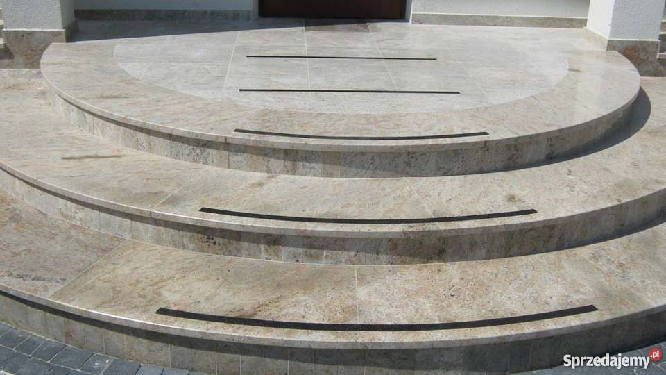 Schody wewnętrzne i zewnętrzne z kamienia Lublin