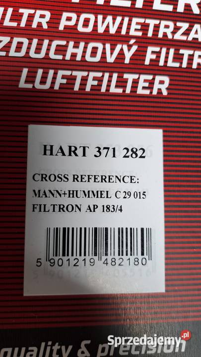 Filtr powietrza Skoda Fabia Hart 371 282 śląskie Zabrze sprzedam