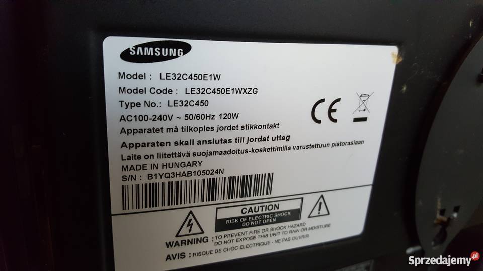 TV LCD SAMSUNG LE32C450 pilot TV NAZIEMNA 32cale zachodniopomorskie Szczecin