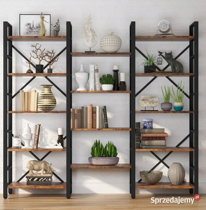 Regał LOFT NA WYMIAR na książki sklepowy Stalowy warmińsko-mazurskie Bartoszyce