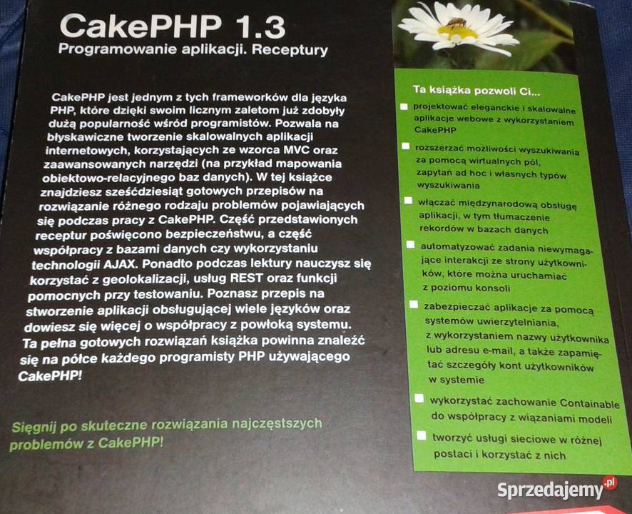 CakePHP 13 Programowanie aplikacji Receptury M Chełm
