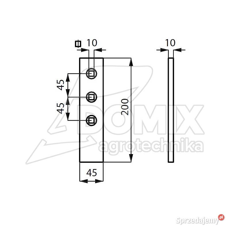 Nakładka zęba włóki 45x10mm 419998 Vaderstad Kawnice sprzedam