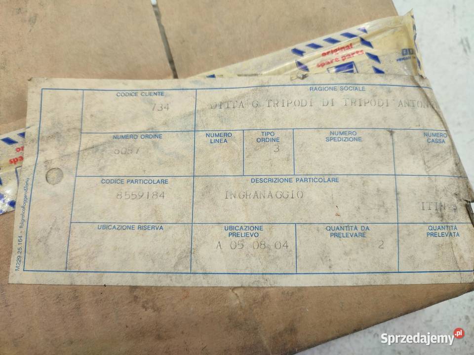 KOŁO ZĘBATE PRZEKŁADNIA 1 BIEGU IVECO 7913 8013