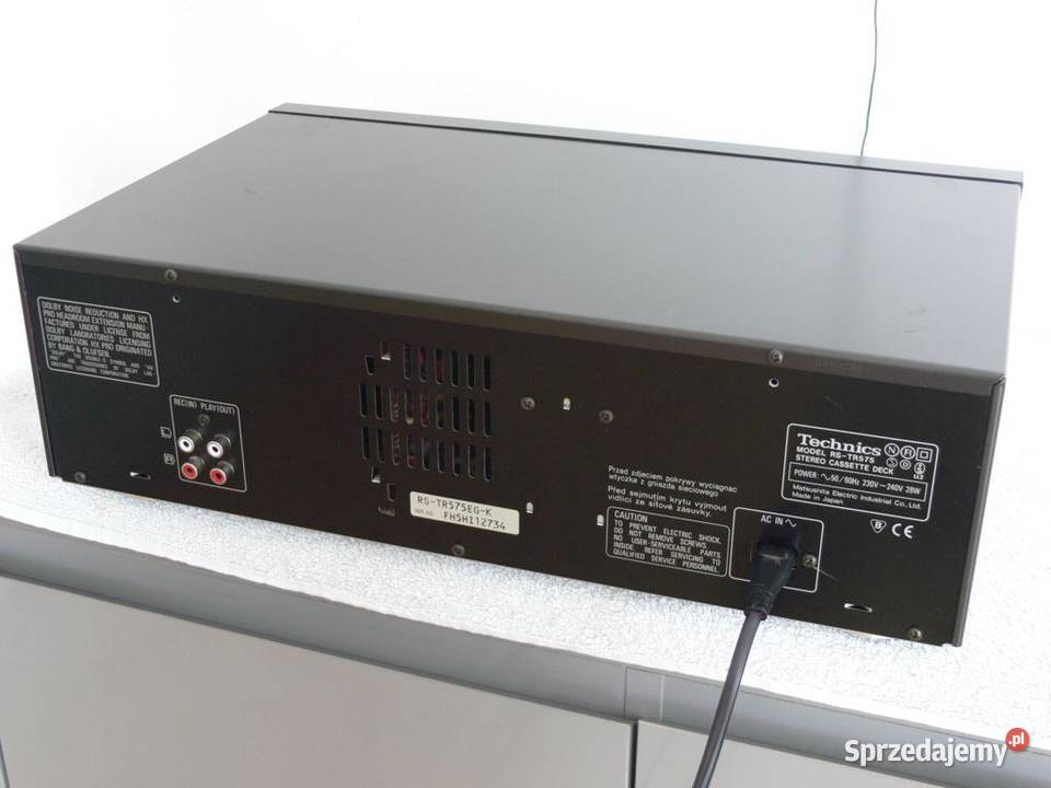 Magnetofon Technics RSTR 575 sprawny i ładny Elektronika Jasło