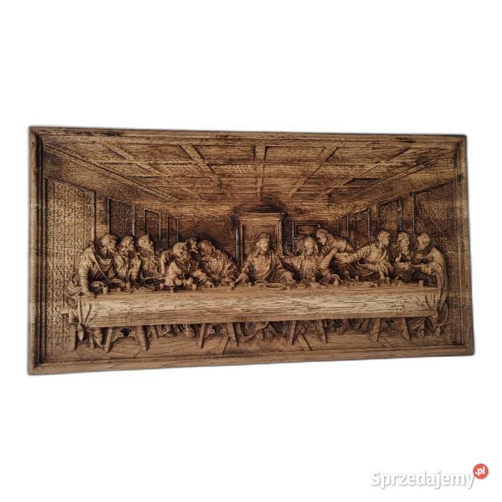 Ostatnia Wieczerza Drewniany Obraz z Efektem