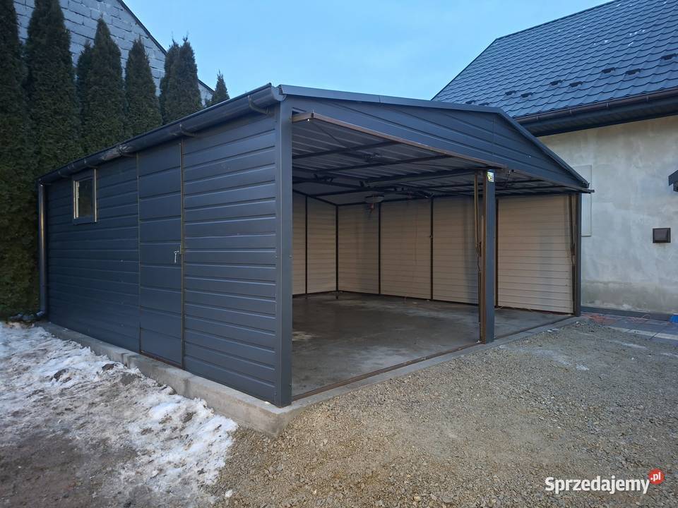 Garaże blaszane z palety RAL