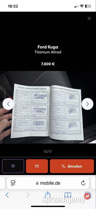 Ford kuga 4x4 2014 140 Navi Pół Skóra Alu elektrycznie ustawiane fotele Kuga Jelenia Góra