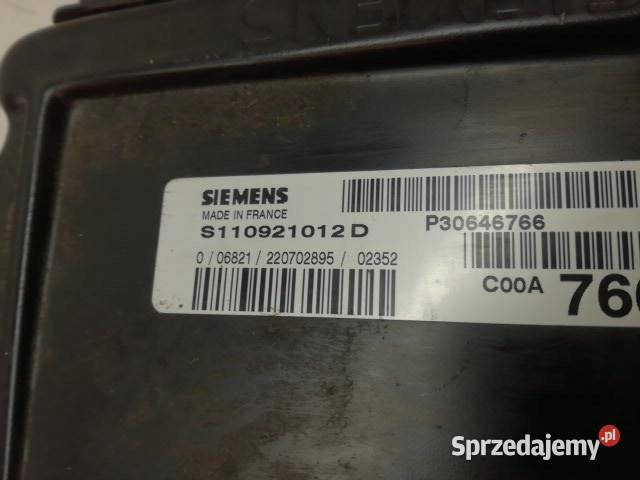STEROWNIK SILNIKA 30646766 Volvo V40 I 19 B Sterowniki sprzedam