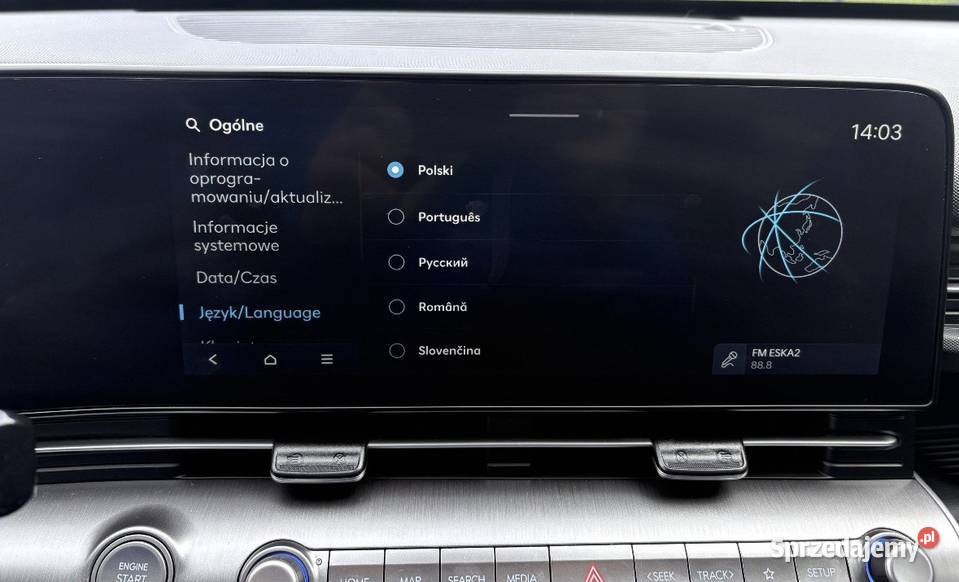 Hyundai Kona radio język polski mapy europy ccNc Wieliczka