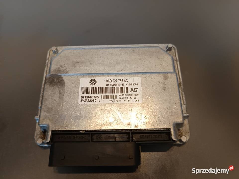 Touareg I Sterownik skrzyni biegów 0AD927755AC Skrzynie biegów manualne kujawsko-pomorskie Inowrocław