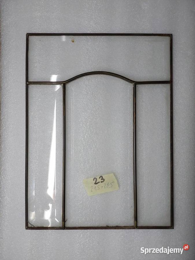 23 Witraż frontu starego zegara szafki szkło Tczew sprzedam