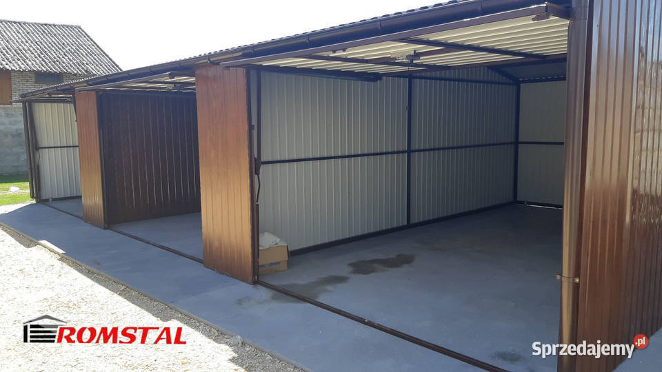 Garaż Blaszany DREWNOPODOBNY 10x6m Hala Magazyn Szczekociny