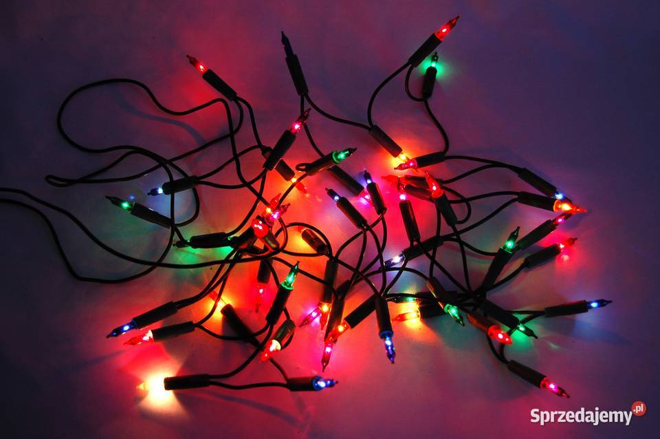 Lampki choinkowe tradycyjne wewnętrzne 50 diod wielokolorowy Lublin
