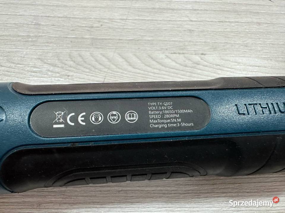 Elektryczny śrubokręt LITHIUM PRO TYCS07 z Bity sprzedam