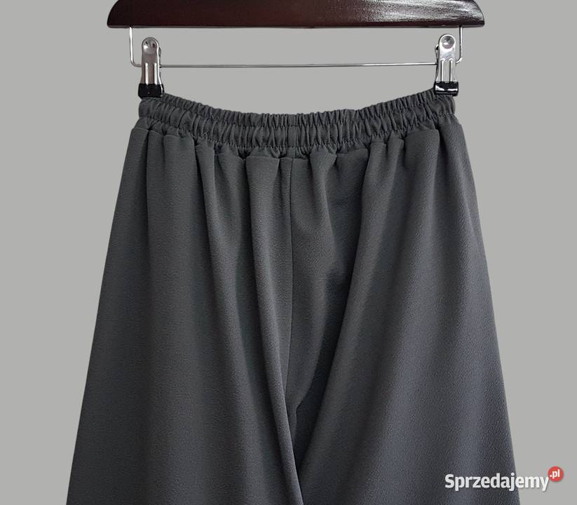 Damskie proste dresowe spodnie z wysokim stanem Chrzanów