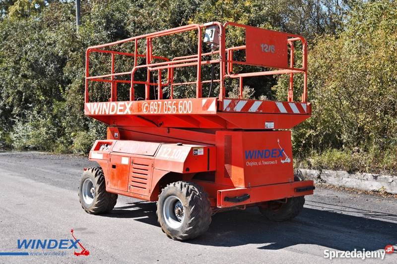 Używany podnośnik nożycowy TKD 12118D 12 m napęd