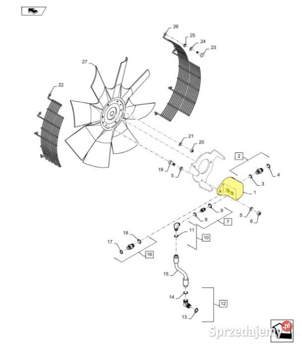 Silnik hydrauliczny CNH Case Holland 8500105 nieuszkodzony podlaskie Białystok