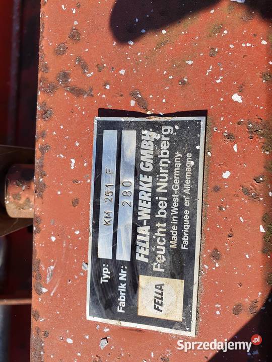 Kosiarka bębnowa FELLA na przód Wójcin