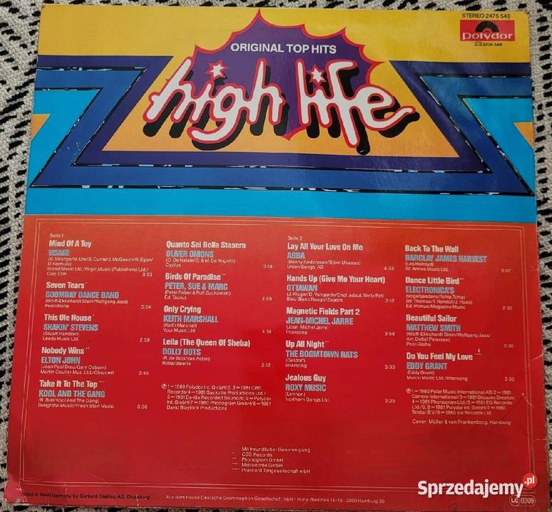 High Life Original Top Hits ABBA Shakin Stevens Płyty i kasety sprzedam