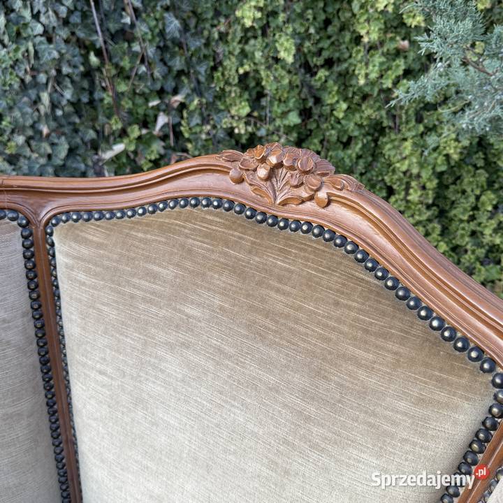 ARTexpert Pałacowy zestaw Sofa dwa fotele Ludwik Meble Dobrzany