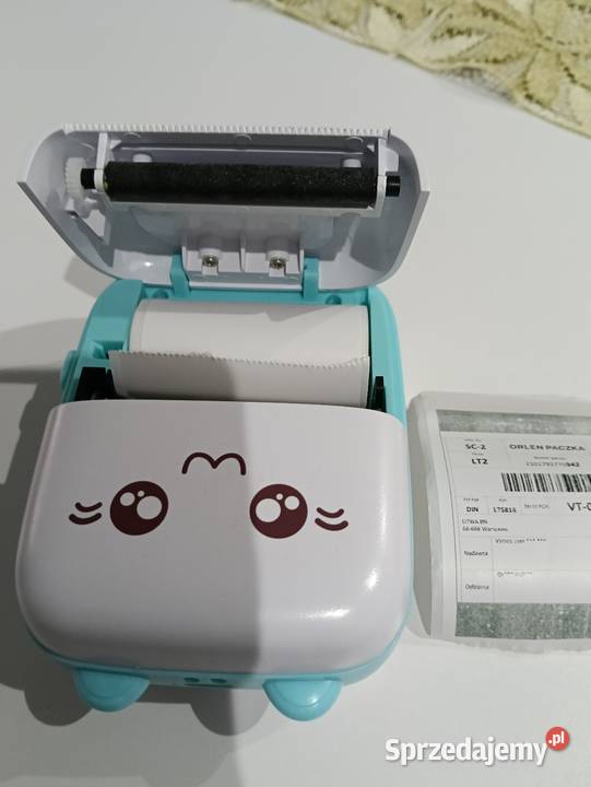 Drukarka termiczna do zdjęć etykiet plus kabel Jednorożec