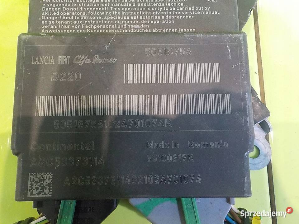 ALFA ROMEO MITO 13 JTDM 10r 3D modul sensor mazowieckie