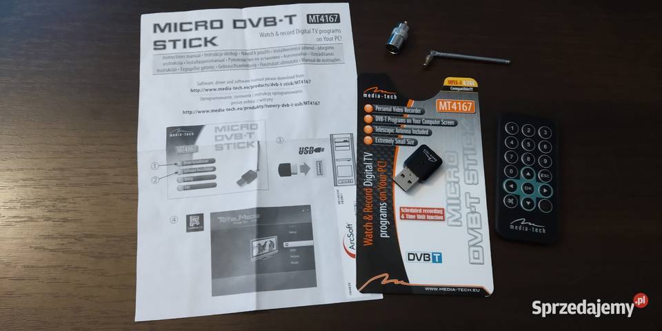 Tuner DVBT USB MT4167 karty
