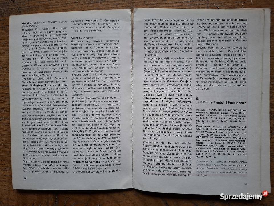 Madryt Toledo przewodnik turystyczny KAW ISBN 8303001566 Kraków