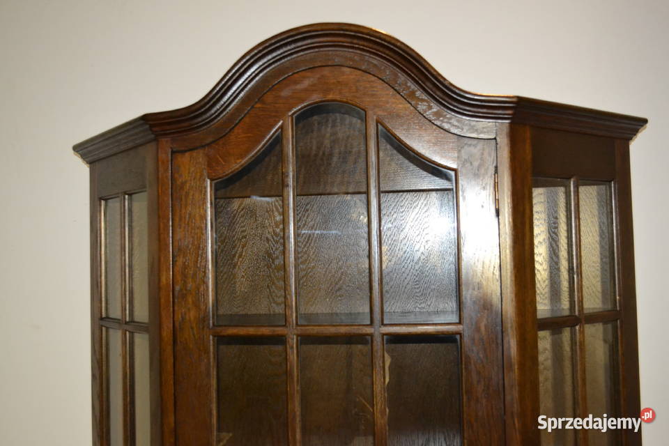witryna stylowa ciemny dąb śląskie sprzedam