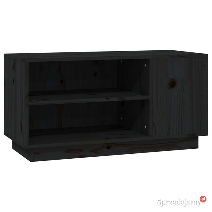Szafka pod TV czarna 80x35x405 lite drewno Warszawa