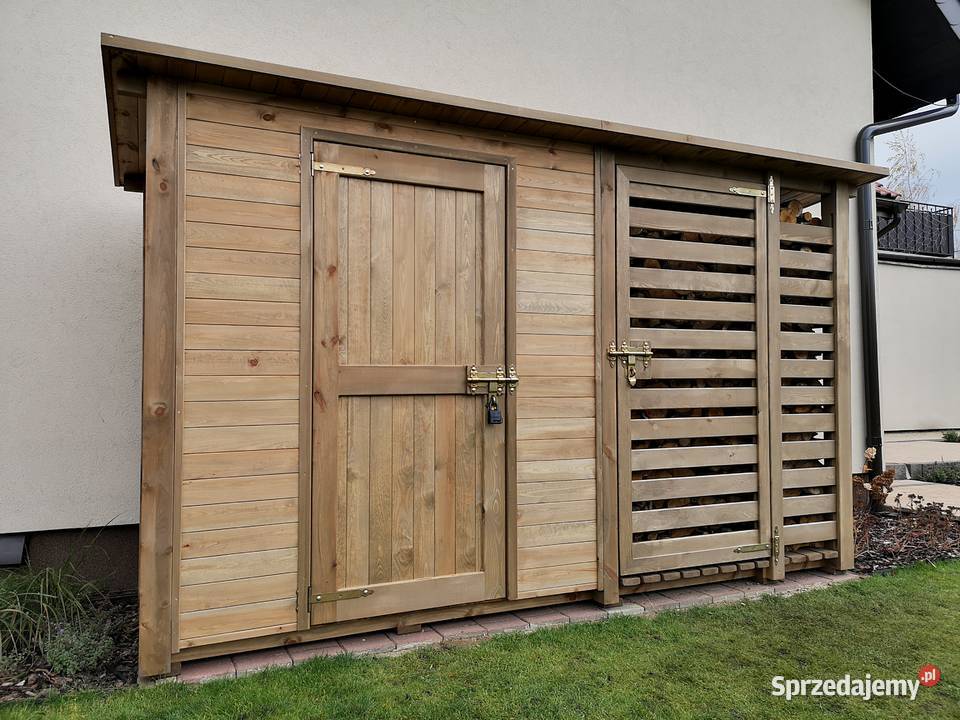 Drewutnia z domkiem narzędziowym domek ogrodowy Domki narzędziowe Kalety sprzedam