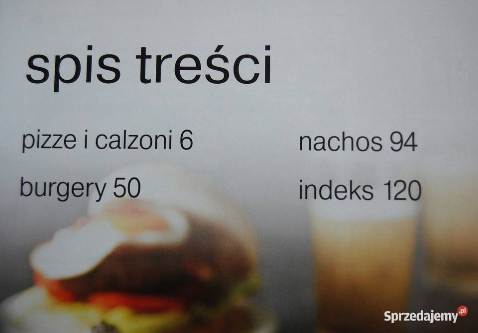 Pizze burgery i nachos Notatnik Kulinarny Wyd Lublin sprzedam