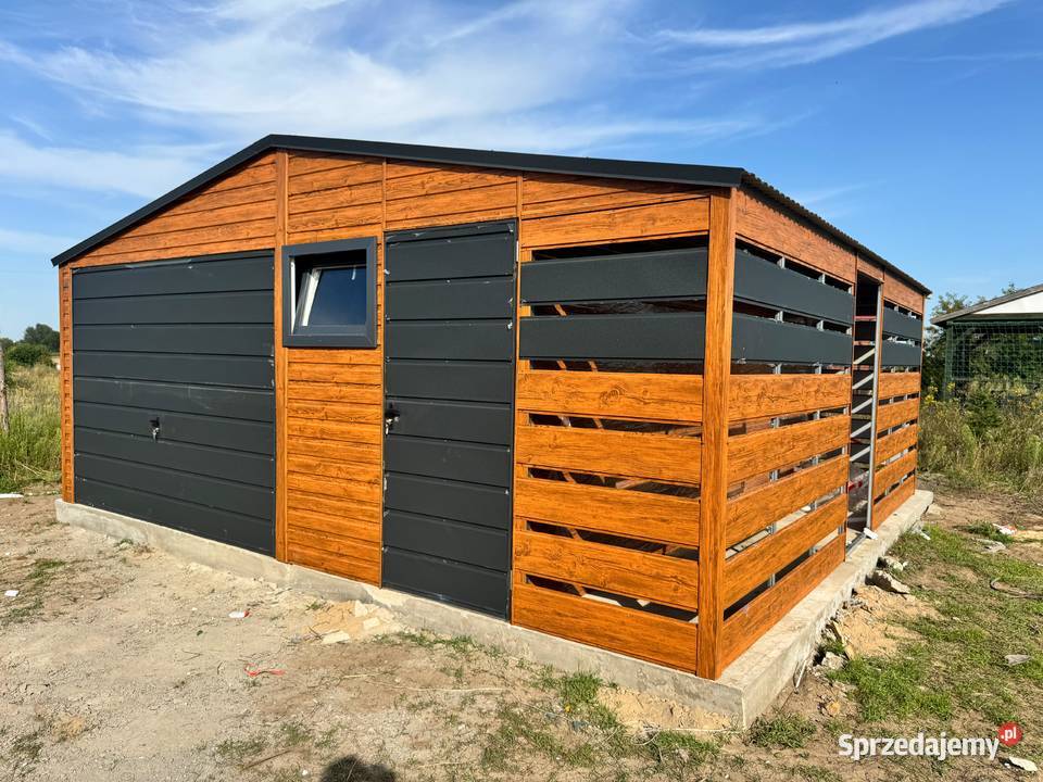 Garaż Blaszany 6x6 drewnopodobny premium 9x6 9x7 Sprzedaż Siedlce