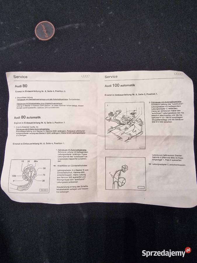 Nowy immobilizer do audi 80 rarytas podlaskie Suwałki