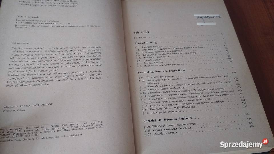 Równania fizyki matematycznej S K Godunow Gdańsk