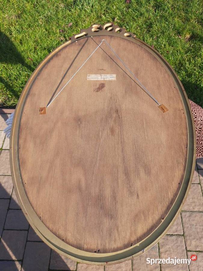 owalne lustro z kokardką Made in Belgium Lustra Lustra Mielnica Duża sprzedam
