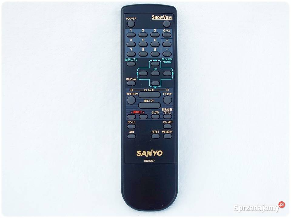 Pilot SANYO B01007 do magnetowidów VHS ORYGINAŁ Żary