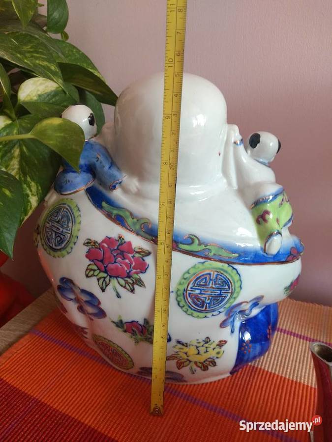 Uśmiechnięty Budda Figurka porcelanowa Chiny Radom