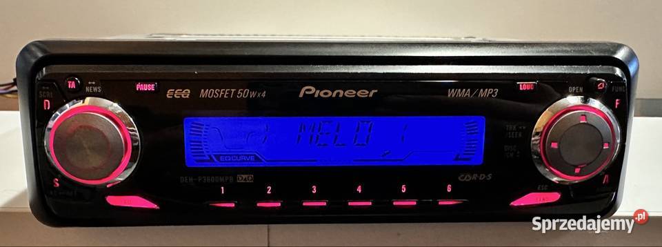 Pioneer DEHP3600MPB zdejmowany panel kujawsko-pomorskie Toruń